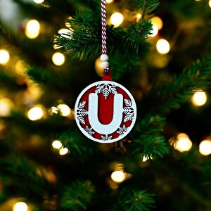 U Harfi Yılbaşı Ağaç Süsü U