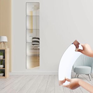 Sunup Sn-24979 50x50cm Kendi̇nden Yapişkanli Esnek Pvc Duvar Aynasi Panel Sti̇cker Çikartma