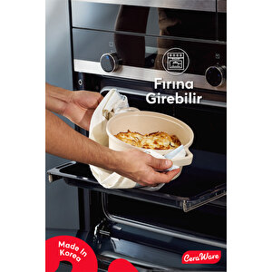 Ceraware Vetta 7 Parça Seramik Yapışmaz Tencere Tava Seti Bej