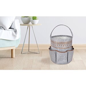 Derili 6 Cepli Sepet Organizer Çanta Gri  103914  Kasa - 275-233