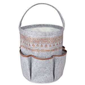 Derili 6 Cepli Sepet Organizer Çanta Gri  103914  Kasa - 275-233