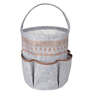 Derili 6 Cepli Sepet Organizer Çanta Gri  103914  Kasa - 275-233