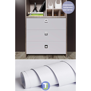 Technojet Kendinden Yapışkanlı Mat Renkli Mutfak Banyo Tezgah Duvar Dolap Ve Masa Kaplama 60cmx100cm