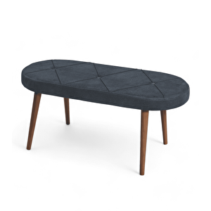 Bench - Jerika Gri - Ahşap Ceviz Ayak Gri
