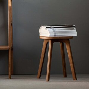 Ihlamur, Ahşap Tabure, 32x41 Cm (1 Adet) Ceviz Renk, Cpt4737-32 Ceviz
