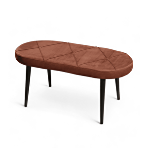 Bench - Soho Kahve - Ahşap Siyah Ayak Kahve