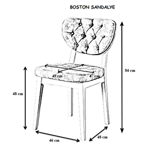 Boston Sandalye - Babyface Kapuçino - Kahve Gürgen Iskelet
