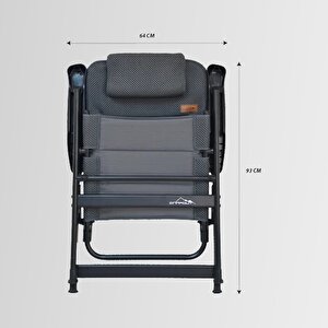 Campout Ayarlanabi̇li̇r Yastikli Kamp Sandalyesi̇ (ng C153)