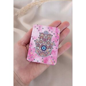 Ayna Makyaj Aynası Fatıma Ana Eli Model Cep Aynası Çanta Seyahat Taşınabilir
