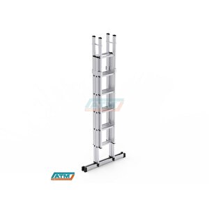 2*4=8+2=10 Mt 80x25 Çi̇ft Sürgülü Merdi̇ven