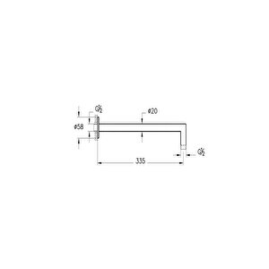 Vitra Origin Classic Duş Dirseği Soft Bakır A4263129