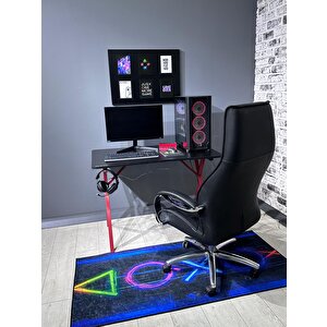 Heygaming2 Profesyonel Oyuncu Masası Siyah Kırmızı  110 Cm
