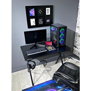 Heygaming2 Profesyonel Oyuncu Masası Siyah Siyah  110 Cm