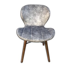 Sandalye 13759 Li̇li̇ Model Kayın Retro Parlak Ceviz Papel Sırt Dökme Sünger Ort