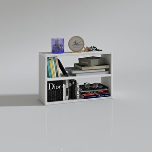 Kitaplık Nihan 040*060*20 Byz Duvar Rafı Beyaz