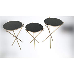 Brc Küpe 17628 Zigon Metal Bakır Eskitme Gold Renk Ayak Kırılmaz Siyah Cam Tabla