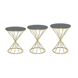 Brc Zigon 17513 Ri̇voli̇ Model Siyah Kırılma Cam Metal Transmsyon Gold Renk El Yapı