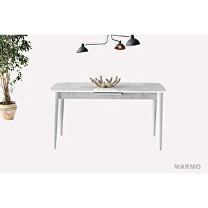 Ortadan Açılabilir Mdf  Yemek Masası, Mutfak Masası ( 80x130 Cm ) Sonato