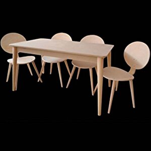 Masa-sandalye 17769 Retro Papel Tk Model Kayın  Kaplama Sandalye Açılı Natüre Ham