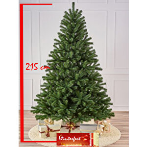 Yılbaşı Çam Ağacı 210 Cm 720 Yoğun Dallı Demir Ayaklı