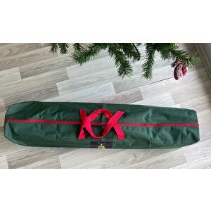 Gerçek Görsel Yılbaşı Çam Ağacı 210 Cm 800 Gür Dallı Taşıma Çantalı