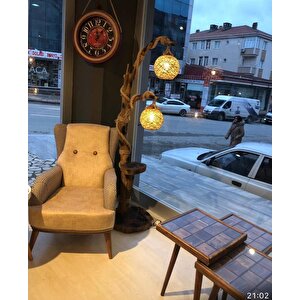 Lambader 12964 Sarmaşık 2 Li Atmaca Doğal Malzeme Kuru Zeytin Çam Dalı  El Yapı​m