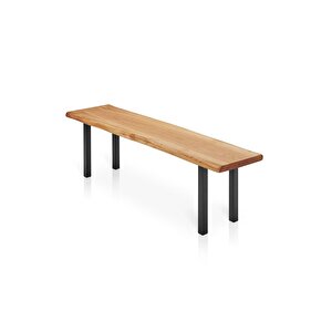 Ağaç Bench Bank Düz Ayak 110 Cm