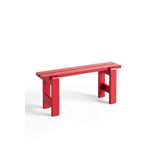 Ahşap Bank Kırmızı 110 Cm
