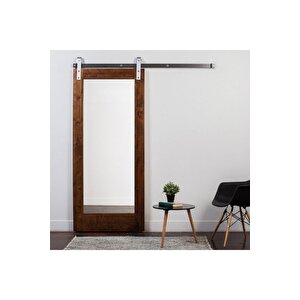 Rustik Sürgülü Aynalı Kapı 180x80 cm