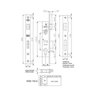 Si̇li̇ndi̇rli̇ Dai̇re Ki̇li̇di̇ Di̇lli̇ 153/25 Mm Ni̇kel