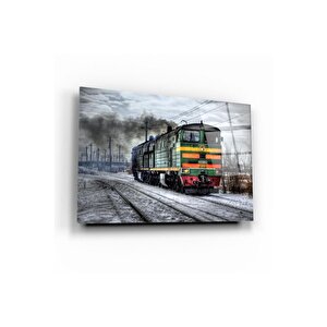 Tren Cam Tablo | Hediyelik, Dekoratif, Ofis, Mutfak 60x90 cm