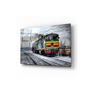 Tren Cam Tablo | Hediyelik, Dekoratif, Ofis, Mutfak 60x90 cm