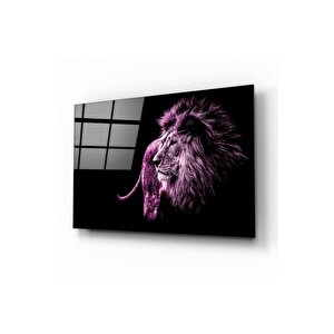 Aslan Cam Tablo | Hediyelik, Dekoratif, Ofis, Mutfak 60x130 cm