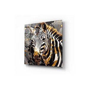 Zebra Cam Tablo | Hediyelik, Dekoratif 40x40 cm