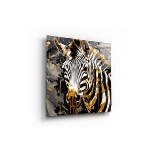 Zebra Cam Tablo | Hediyelik, Dekoratif 30x30 cm