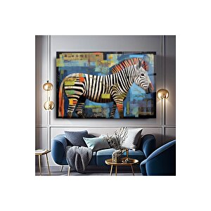 Zebra Cam Tablo | Hediyelik, Dekoratif, Ofis, Mutfak 80x130 cm