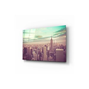 New York City Cam Tablo | Hediyelik, Dekoratif, Ofis, Mutfak 70x110 cm