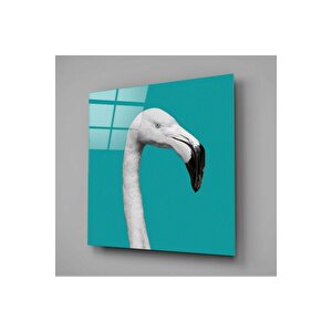 Flamingo Cam Tablo | Hediyelik, Dekoratif, Ofis, Mutfak 80x80 cm