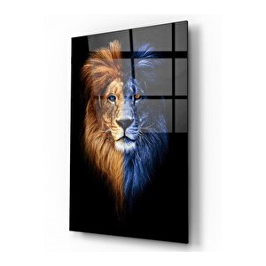 Aslan Cam Tablo | Hediyelik, Dekoratif, Ofis, Mutfak 70x110 cm