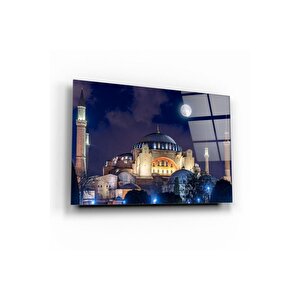 Ayasofya Cam Tablo | Hediyelik, Dekoratif, Ofis, Mutfak 25x35 cm