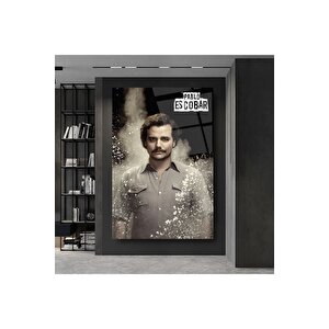 Pablo Escobar Narcos Cam Tablo | Hediyelik, Dekoratif, Ofis, Mutfak 70x110 cm