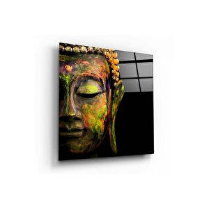 Buddha Cam Tablo | Hediyelik, Dekoratif, Ofis, Mutfak 40x40 cm