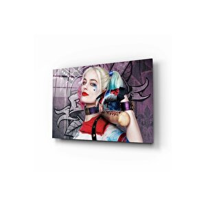 Harley Quinn Cam Tablo No:6062 | Hediyelik, Dekoratif, Ofis, Mutfak 25x35 cm