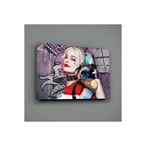 Harley Quinn Cam Tablo No:6062 | Hediyelik, Dekoratif, Ofis, Mutfak 50x70 cm