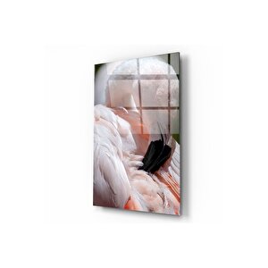 Flamingo Cam Tablo | Hediyelik, Dekoratif, Ofis, Mutfak 70x110 cm