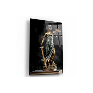 Themis Heykeli Cam Tablo | Hediyelik, Dekoratif, Ofis, Mutfak 50x70 cm