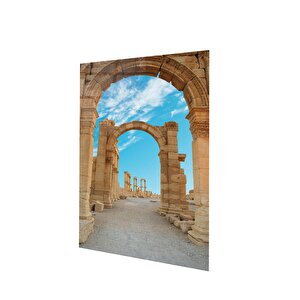 Palmyra, Suriye Antik Roma Zamanı Kasabası Cam Tablo | Hediyelik, Dekoratif, Ofis, Mutfak 25x35 cm