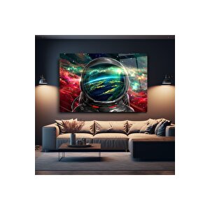 Astronot Cam Tablo | Hediyelik, Dekoratif, Ofis, Mutfak 80x130 cm