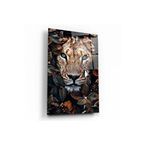 Leopar Cam Tablo | Hediyelik, Dekoratif, Ofis, Mutfak 60x90 cm