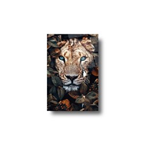 Leopar Cam Tablo | Hediyelik, Dekoratif, Ofis, Mutfak 80x130 cm